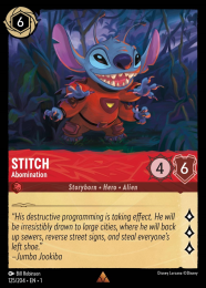 Stitch
        
        - Abomination
        