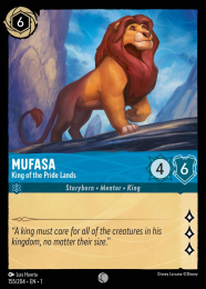 Mufasa
        
        - King of the Pride Lands
        