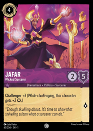Jafar
        
        - Wicked Sorcerer
        