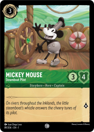 Mickey Mouse
        
        - Steamboat Pilot
        